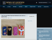 Tablet Screenshot of newsoflegends.com